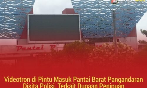 Videotron di Pintu Masuk Pantai Barat Pangandaran Disita Polisi, Terkait Dugaan Penipuan 2