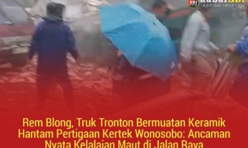 Rem Blong, Truk Tronton Bermuatan Keramik Hantam Pertigaan Kertek Wonosobo: Ancaman Nyata Kelalaian Maut di Jalan Raya 2