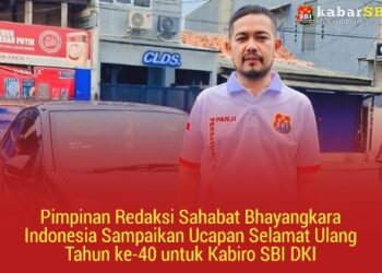 Pimpinan Redaksi Sahabat Bhayangkara Indonesia Sampaikan Ucapan Selamat Ulang Tahun ke-40 untuk Kabiro SBI DKI 18