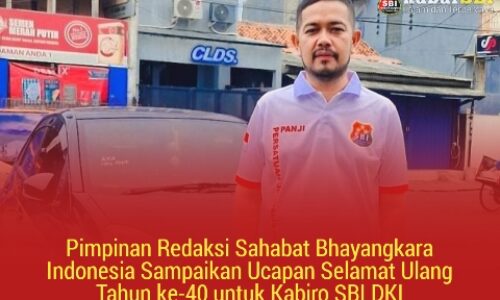 Pimpinan Redaksi Sahabat Bhayangkara Indonesia Sampaikan Ucapan Selamat Ulang Tahun ke-40 untuk Kabiro SBI DKI 5