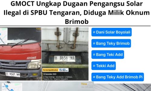 GMOCT Ungkap Dugaan Pengangsu Solar Ilegal di SPBU Tengaran, Diduga Milik Oknum Brimob 2