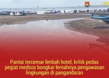 Pantai tercemar limbah hotel, kritik pedas pegiat medsos bongkar lemahnya pengawasan lingkungan di pangandaran 20