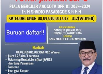 Putra Jakarta Cup II Siap Panaskan Kemayoran, Piala Bergilir Anggota DPR RI Jadi Rebutan SSB Se-Jakarta 17
