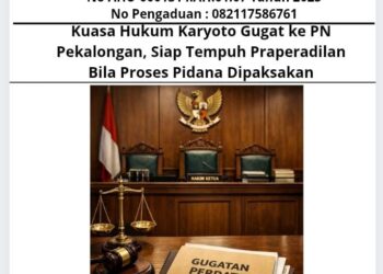 Kuasa Hukum Karyoto Gugat ke PN Pekalongan, Siap Tempuh Praperadilan Bila Proses Pidana Dipaksakan 19