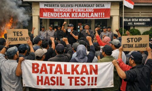 Peserta Seleksi Perangkat Desa Mengori Berontak, Hasil Tes di Minta di Batalkan dan Diulang 5