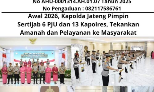 Awal 2026, Kapolda Jateng Pimpin Sertijab 6 PJU dan 13 Kapolres, Tekankan Amanah dan Pelayanan ke Masyarakat 4