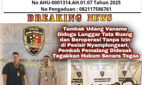 Tambak Udang Vaname Diduga Langgar Tata Ruang dan Beroperasi Tanpa Izin di Pesisir Nyamplungsari, Pemkab Pemalang Didesak Tegakkan Hukum Secara Tegas 3