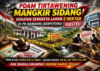 PDAM Tirtawening Mangkir Sidang, Gugatan Sengketa Lahan 2 Hektar di PN Bandung Berpotensi Verstek 19
