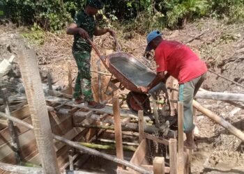 Salut! Satgas TMMD Ke-127 Kodim 0116/Nagan Raya Percepat Pembangunan Box Culvert di Ujung Blang 19