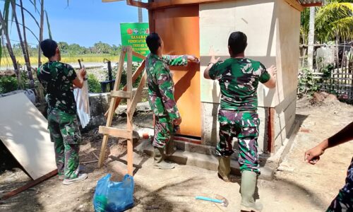 Satgas TMMD Fokus Tingkatkan Kesehatan Warga, Fasilitas MCK Dibangun di Nagan Raya 6