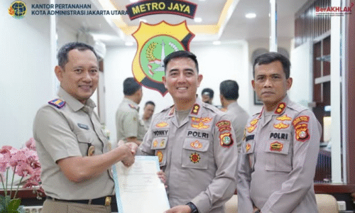 Kantah Jakarta Utara Serahkan Sertifikat Aset Milik Instansi Polri 4