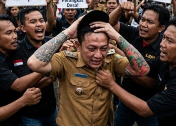 Anggota LSM Tak Terima Gagal Jadi Perangkat Desa, Aksi Demo Berujung Pengeroyokan Kades Purwasaba atau Hoho Alkaf 18