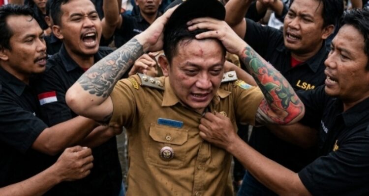 Anggota LSM Tak Terima Gagal Jadi Perangkat Desa, Aksi Demo Berujung Pengeroyokan Kades Purwasaba atau Hoho Alkaf 3