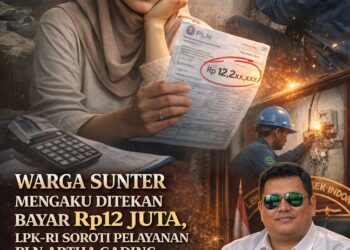 Dugaan Pemaksaan Pembayaran Rp12 Juta oleh Pegawai PLN Artha Gading Disorot LPK-RI dan GMOCT 19