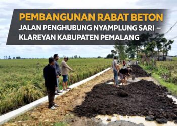 Jalan Penghubung Nyamplung Sari–Klareyan di Kabupaten Pemalang Dibeton, Abdul Wahid Apresiasi Peran Anggota DPR-RI Ramson 19
