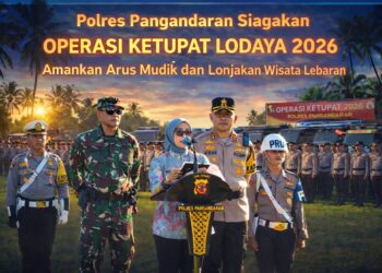 Polres Pangandaran Siagakan Operasi Ketupat Lodaya 2026, Amankan Arus Mudik dan Lonjakan Wisata Lebaran 21