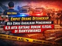 Empat Orang Ditangkap, Bea Cukai Gagalkan Pengiriman 6,5 Juta Batang Rokok Ilegal di Banyuwangi 11