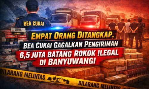 Empat Orang Ditangkap, Bea Cukai Gagalkan Pengiriman 6,5 Juta Batang Rokok Ilegal di Banyuwangi 3