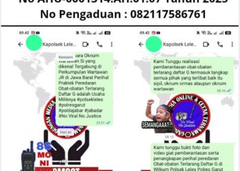 Pasca Viral Pemberitaan Soal Peredaran Obat Terlarang, GMOCT Tunggu Tindakan Polsek Leles, Kapolsek Leles: Siap Monitor 86 18