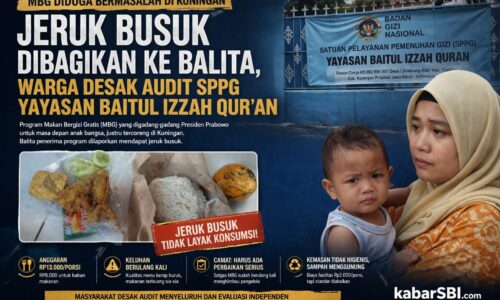 MBG Diduga Bermasalah di Kuningan: Jeruk Busuk Dibagikan ke Balita, Warga Desak Audit SPPG Yayasan Baitul Izzah Qur’an 3