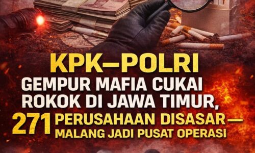 KPK–Polri Gempur Mafia Cukai Rokok di Jawa Timur, 271 Perusahaan Disasar — Malang Jadi Pusat Operasi 4