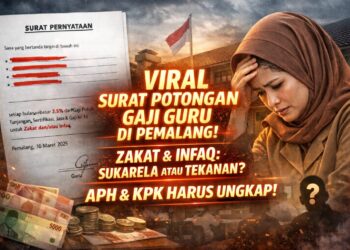 Viral Surat Pernyataan Potongan Gaji Guru di Pemalang, Disorot Publik: Zakat dan Infaq Sukarela atau Tekanan? 1