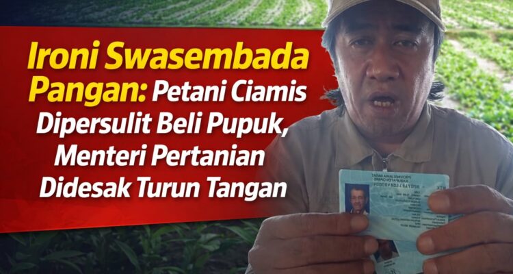 Ironi Swasembada Pangan: Petani Ciamis Dipersulit Beli Pupuk, Menteri Pertanian Didesak Turun Tangan 1