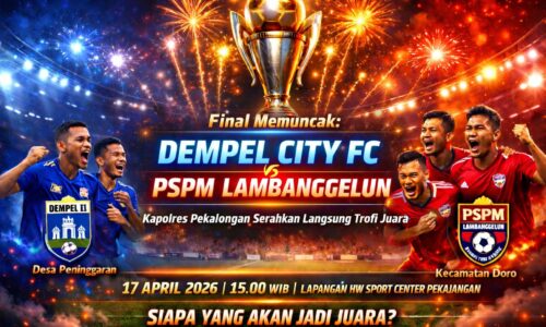 Final Memuncak: Dempel City FC vs PSPM Lambanggelun, Kapolres Pekalongan Serahkan Langsung Trofi Juara 10