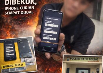 Kepergok Beraksi Lagi! Pelaku Curat Kafe Pantai Panjang Dibekuk, iPhone Curian Sempat Dijual 16