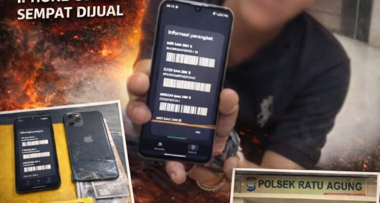 Kepergok Beraksi Lagi! Pelaku Curat Kafe Pantai Panjang Dibekuk, iPhone Curian Sempat Dijual 3