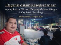 Elegansi dalam Kesederhanaan: Agung Sulistio Nikmati Hangatnya Malam Minggu di City Work Pemalang 11