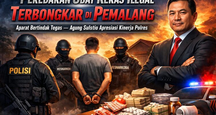 Peredaran Obat Keras Ilegal Terbongkar di Pemalang, Aparat Bertindak Tegas, Agung Sulistio Apresiasi Kinerja Polres 1