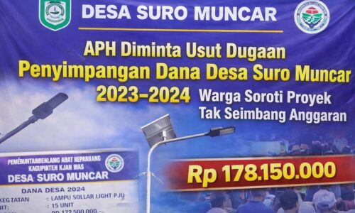 APH Diminta Usut Dugaan Penyimpangan Dana Desa Suro Muncar 2023–2024, Warga Soroti Proyek Tak Seimbang Anggaran 12