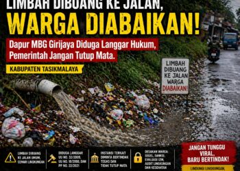 Limbah Dibuang KE Jalan, Warga Diabaikan! Dapur MBG Girijaya Diduga Langgar Hukum, Pemerintah Jangan Tutup Mata. 16