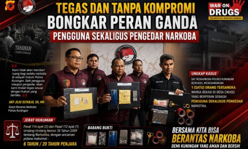 Tegas dan Tanpa Kompromi: Polres Kuningan Bongkar Peran Ganda Pengguna Sekaligus Pengedar Narkoba 10