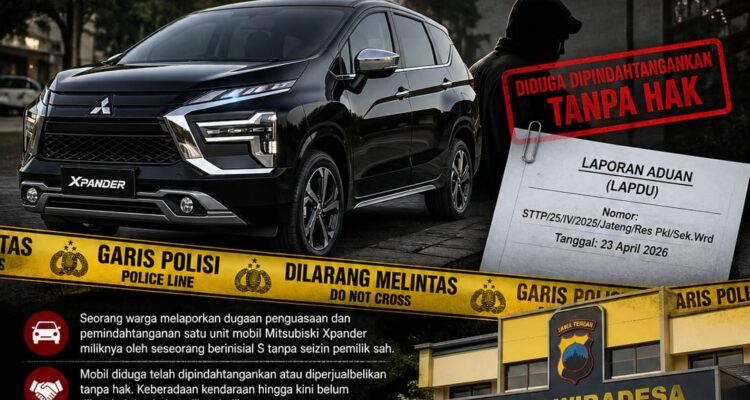 Dugaan Penggelapan Mobil Mitsubishi Xpander Dilaporkan ke Polsek Wiradesa 1