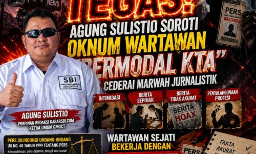 Tegas! Agung Sulistio Bongkar Fenomena “Wartawan Bermodal KTA” yang Merusak Marwah Jurnalistik 6