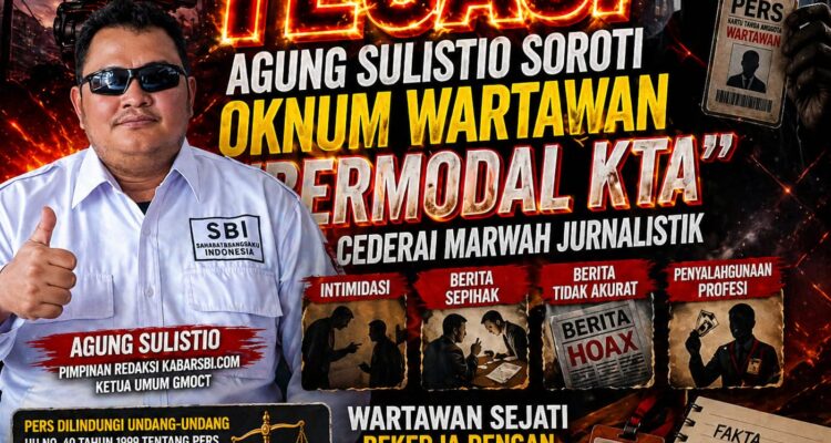 Tegas! Agung Sulistio Bongkar Fenomena “Wartawan Bermodal KTA” yang Merusak Marwah Jurnalistik 1