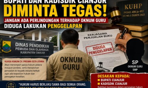 Bupati dan Kadisdik Cianjur Diminta Tegas, Jangan Ada Perlindungan terhadap Oknum Guru Diduga Lakukan Penggelapan 10