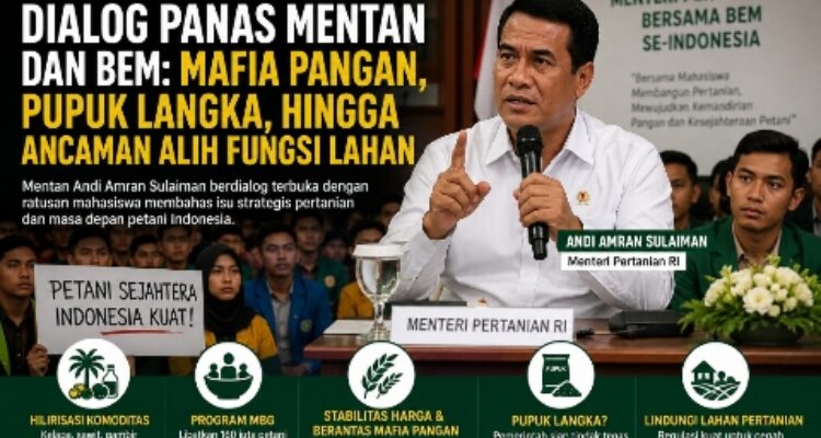 Dialog Panas Mentan dan BEM: Mafia Pangan, Pupuk Langka, hingga Ancaman Alih Fungsi Lahan 2