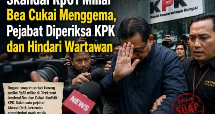 Skandal Rp61 Miliar Bea Cukai Menggema, Pejabat Diperiksa KPK dan Hindari Wartawan 2