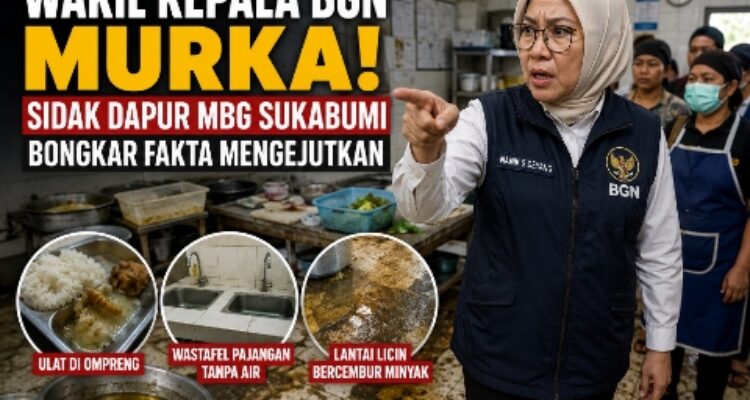 Wakil Kepala BGN Murka! Sidak Dapur MBG Sukabumi Bongkar Fakta Mengejutkan 3