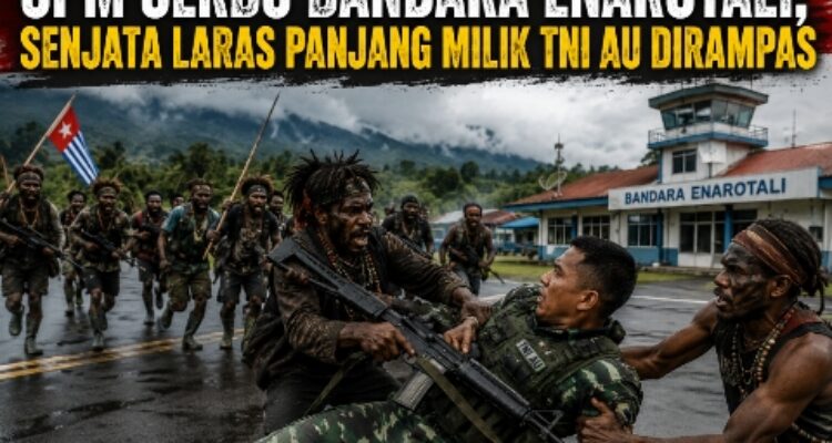 OPM Serbu Bandara Enarotali, Senjata Laras Panjang Milik TNI AU Dirampas 1