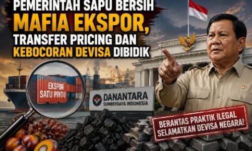 Pemerintah Sapu Bersih Mafia Ekspor, Transfer Pricing dan Kebocoran Devisa Dibidik 2