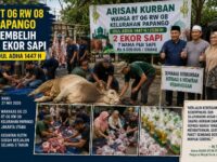 Paket Kurban Rt 06 RW 08 Kelurahan Papanggo Sembelih Dua Ekor Sapi Pada Moment Idul Adha 1447 H 8