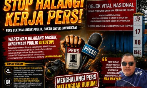 Ketum GMOCT Agung Sulistio Kecam Keras Dugaan Penghalangan Pers di Bendungan Darma: “Jangan Bungkam Wartawan!” 7