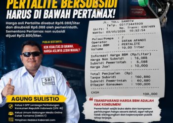 Agung Sulistio Soroti Polemik Harga Pertalite, Agung Sulistio: “Rakyat Jangan Dibingungkan dengan Logika Harga BBM” 16