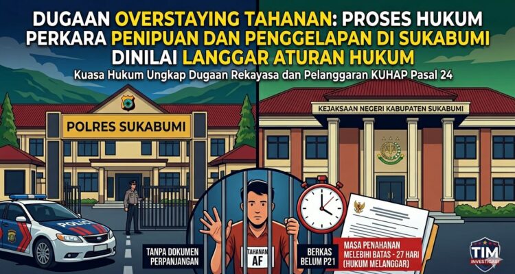 Dugaan Overstaying Tahanan: Proses Hukum Perkara Dugaan Penipuan dan Penggelapan di Sukabumi Dinilai Langgar Aturan Hukum 2