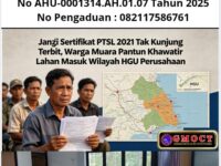 Janji Sertifikat PTSL 2021 Tak Kunjung Terbit, Warga Muara Pantun Khawatir Lahan Masuk Wilayah HGU Perusahaan 11