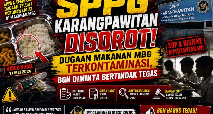 SPPG Karangpawitan Disorot! Dugaan Makanan MBG Terkontaminasi, BGN Diminta Bertindak Tegas 3